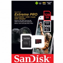 کارت حافظه Sandisk Micro SD 128GB - 100MBs (667x)