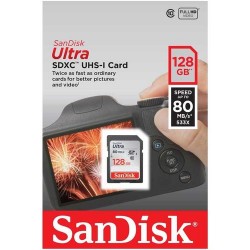 کارت حافظه Sandisk SD 128GB - 80MBs (533x)